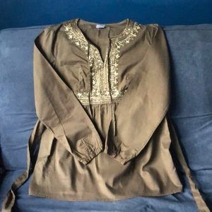Motherhood Green Maternity blouse